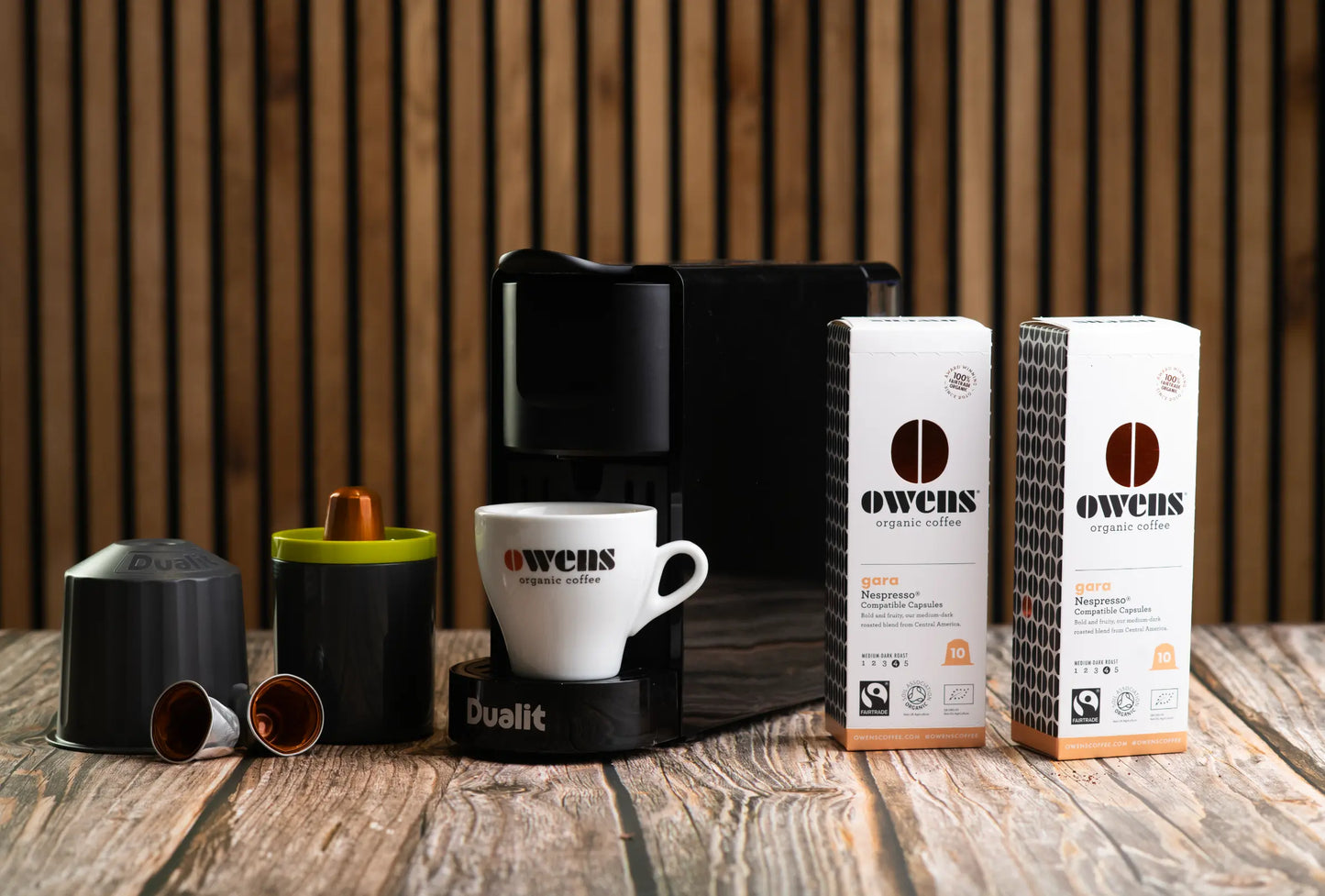 Eco-Press Bundle: Dualit EcoPress plus Organic and Fairtrade Coffee Pods