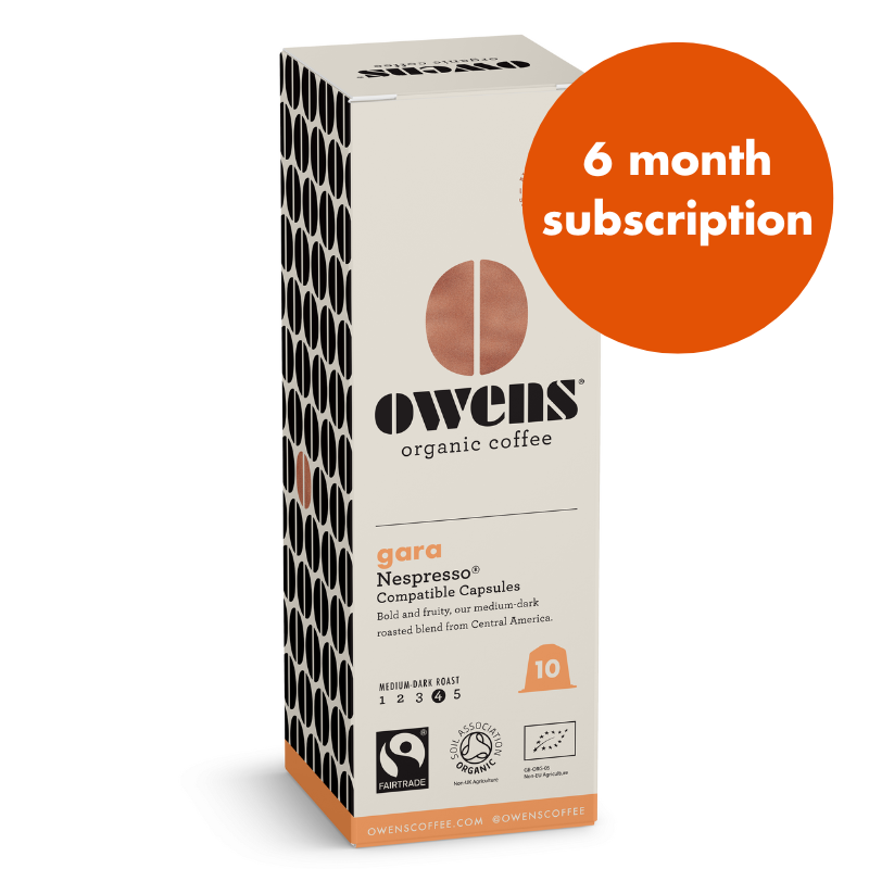 6 Month Organic Coffee Pod Subscription