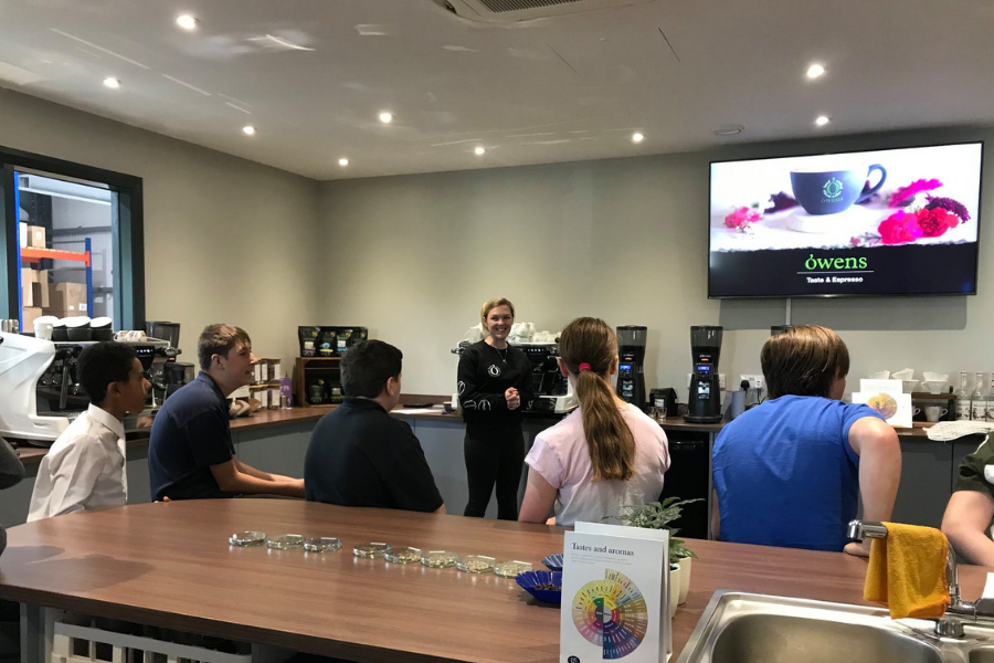 Coffee Experience for students from Springboard, a UK charity working with young people