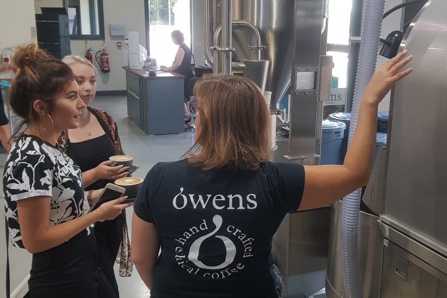 Gershwins Hairdressing visit Owens Coffee Roastery