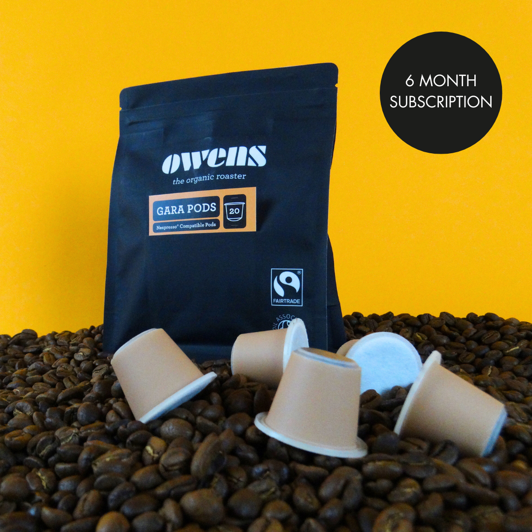 6 Month Organic Coffee Pod Subscription