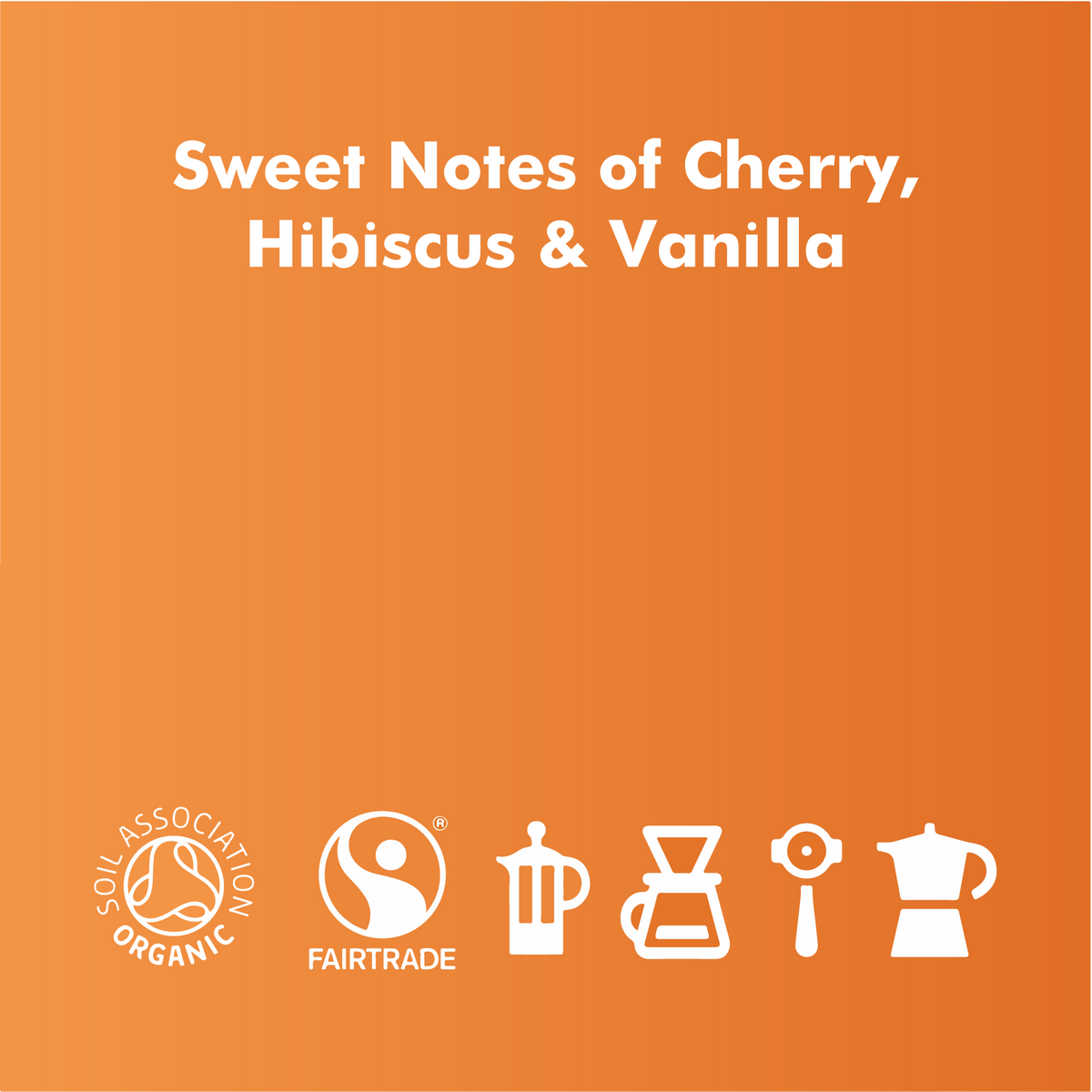 Description of Jabulani coffee tasting notes: Sweet Notes of Cherry, Hibiscus &amp; Vanilla