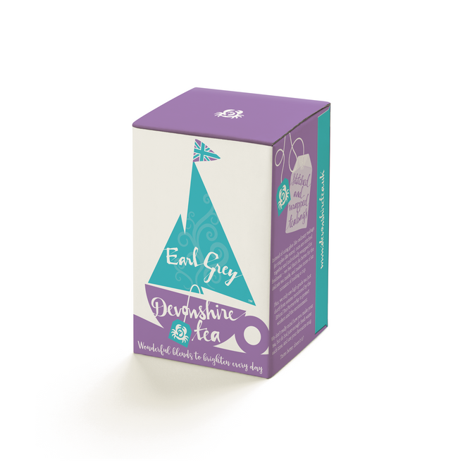 Devonshire Tea Earl Grey Classic Breakfast Tea Envelopes Retail pack of 20 envelopes